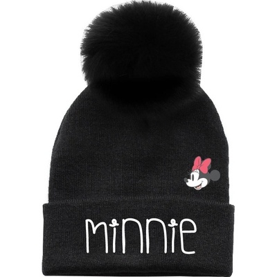 Disney čepice Minnie černá s bambulí černá