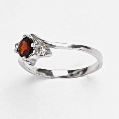 Čištín Zlatý přírodní Granát bílé i žluté zlato T 1164