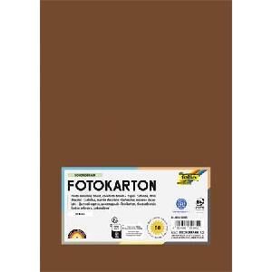 FOLIA Декоративен картон, 2 страници, A4, 300 g, 50 листа, FOLIA, шоколадово кафяв 614/50 85 (614/50 85)