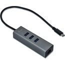 Dokovací stanice a replikátory portů i-Tec USB-C Metal HUB 3 Port + Gigabit Ethernet C31METALG3HUB
