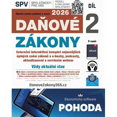 Daňové zákony 2026 (Díl 2.)