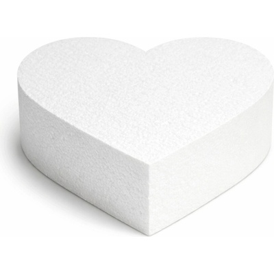1Mcz srdce z polystyrenu k aranžování 15 x 14 x 5 cm 45836