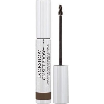 Christian Dior Diorshow On Set Brow Waterproof voděodolná řasenka na obočí 032 Dark Brown 5 ml