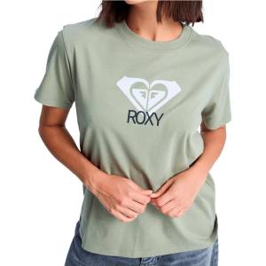 Roxy Дамска тениска Roxy Women's Ocean Road Art T-shirt - Oil Green - размер XS (916-6306-0211)