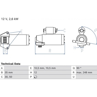 Startér BOSCH 0 986 027 230 – Zboží Mobilmania