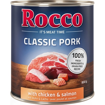 Rocco Classic Pork kuracie a losos 6 x 800 g