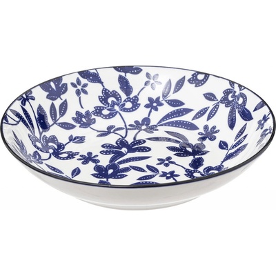 Secret de Gourmet Hluboký porcelánový talíř na polévku MARIA, květinový vzor, 20 cm – Zboží Mobilmania