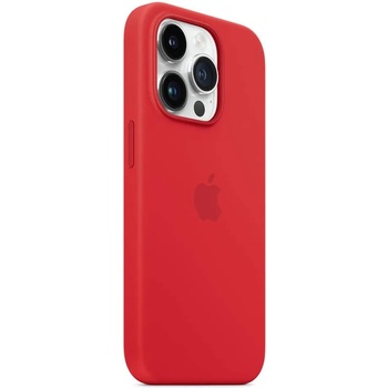 Apple iPhone Silicone Case with MagSafe - оригинален силиконов кейс за iPhone 14 Pro с MagSafe (червен)