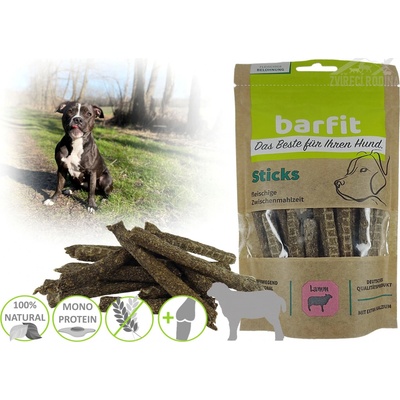 BARFIT extra masové tyčinky jehně 150 g