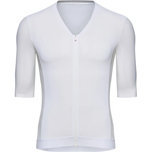 POC Мъжка фланелка с къс ръкав за колоездене POC Raceday S/S Jersey Cycling jersey - Hydrogen White (056-4247-0112)