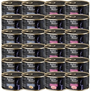 Dolina Noteci Premium Sterilised за котки, МИКС ОТ ВКУСОВЕ, 24x185 г