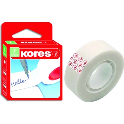 Kores Invisible popisovatelná neviditelná lepicí páska 19 mm x 33 m