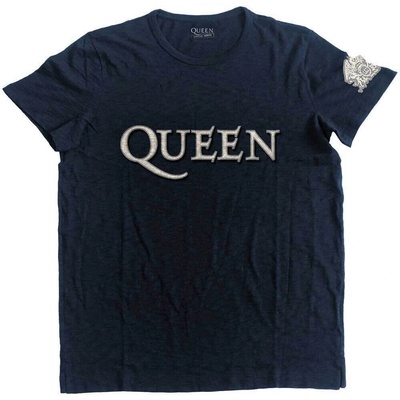 Queen Logo & Crest (Applique) Navy Blue M Риза (QUAPSLUB01MN02)
