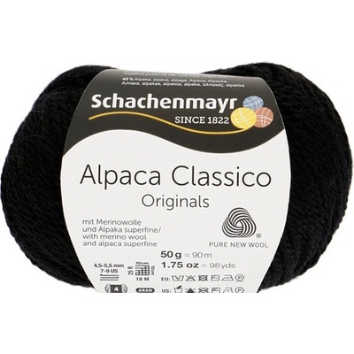 Schachenmayr Alpaca Classico 99 Černá