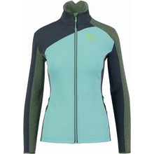 Karpos FEDERA FULL-ZIP dámská mikina aqua ski/black sand/thyme