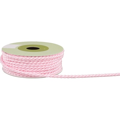 Provázek polyesterový 4mm x 4,6m vzor 2040 325-RŮŽOVÁ