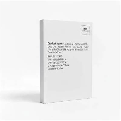 Cradlepoint L950 Series L950 C7B Router WWAN 1GbE 3G 4G mit 3 Jahre NetCloud Branch LTE Adapter Essentials Plan (BB03-0950C7B-GS)