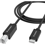 Wozinsky Кабел за принтер и други външни устройства USB-C Male към USB-B Male - Wozinsky USB-C To USB-B 2.0 Printer Cable (черен) (200 см) (WKDDY2S)
