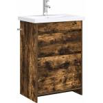 vidaXL Комплект мебели за баня Опушен дъб 61 x 40 x 84, 5 см (3404262)