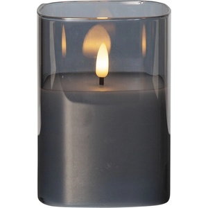 Star Trading Сива LED восъчна свещ в стъкло, височина 12, 5 см Flamme - Star Trading (063-94)
