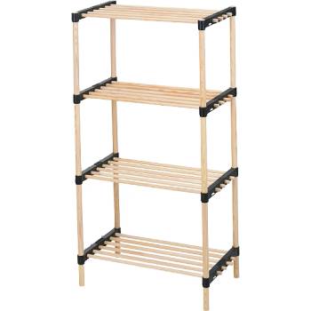ЕТАЖЕРКА ЗА ОБУВКИ 4 НИВА 034100010 БОРОВА ДЪРВЕСИНА 49x28x92.5см (034100010)