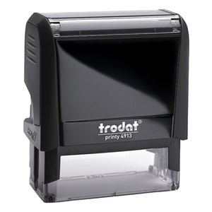 TRODAT Печат TRODAT Printy 4.0 4913 еко-черен корпус син тампон 4913F/K (4913F/K)
