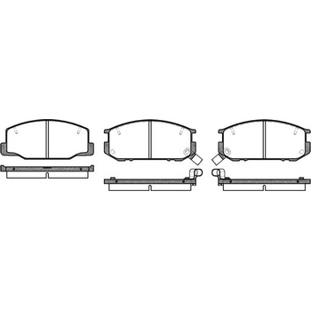 Sada brzdových platničiek kotúčovej brzdy REMSA 0152.12