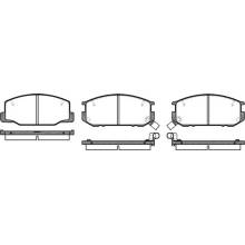 Sada brzdových platničiek kotúčovej brzdy REMSA 0152.12
