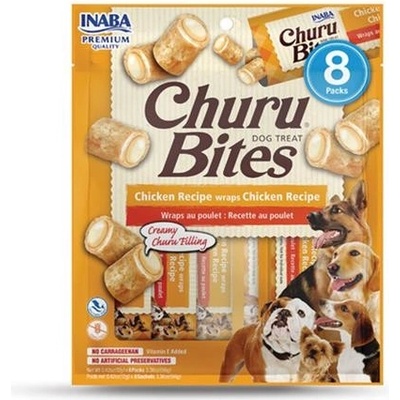 Churu Pamlsok Inaba Bites dog Kura 8 túb 96 g