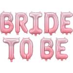 Party Deco Фолиев Надпис "Bride to Be", 350х45 см, Розов (FB35S-081)
