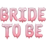 Party Deco Фолиев Надпис "Bride to Be", 350х45 см, Розов (FB35S-081)