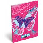 Lizzy Card - Тефтерче А7 Pink Butterfly 22974215