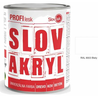 Slovakryl Profi lesk 0,75 kg Biely