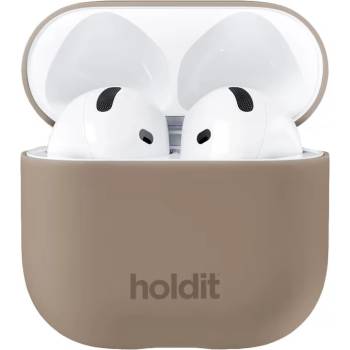 Image 1 of Holdit Kaлъф Holdit за AirPods 4, Silicone Case, Кафяв