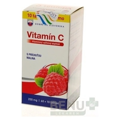 Dobré z SK Vitamín C 200 mg Malina 60+10 tabliet zadarmo