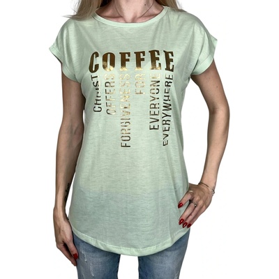 Emola Dámske tričko s krátkym rukávom COFFEE Zelená