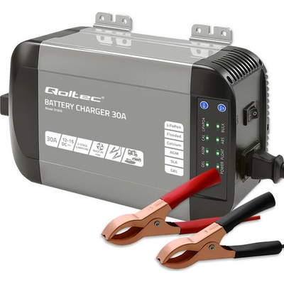 Qoltec monolith pre LiFePO4 AGM GEL SLA batérie 30A 12V