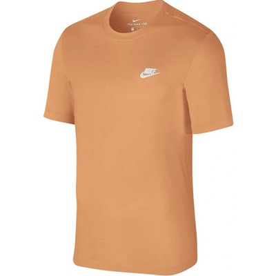 Nike pánské triko Club T-Shirt orange oranžová