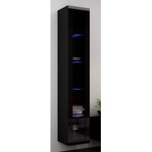 Cama Meble Glass-case Vigo 180 black / black gloss