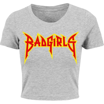 Mister Tee Тениска Badgirls Cropped Tee grey XXLUB-MST005-00111 - Камуфлаж, размер 4XL