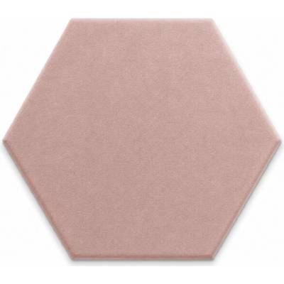 Čalouněný nástěnný panel HEXAGON 30x26 cm růžová MyBestHome