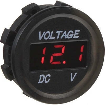 STUALARM Panelové měřidlo DV34530 voltmetr 6-30V červený