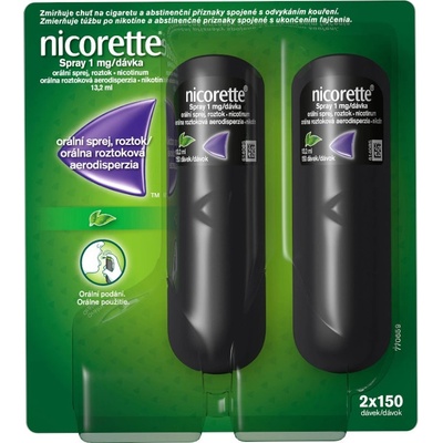 NICORETTE SPRAY ORM 1MG/DÁV ORM SPR SOL 2X13,2ML – Zboží Dáma