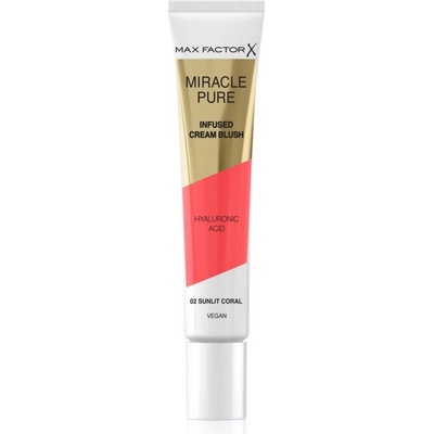 Max Factor Miracle Pure krémová tvářenka 02 Sunlit Coral 15 ml