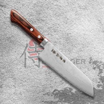 Kanetsune nůž Santoku Forged VG 1 Damascus blade 165 mm