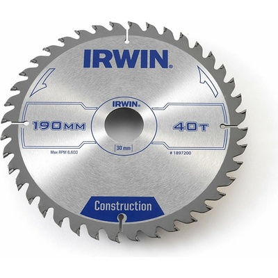 IRWIN kotúč pílový SK 190x2,5x30 / 20/16 Z40
