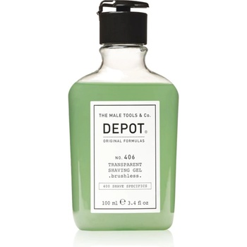 Depot 400 SHAVE SPECIFICS NO. 406 TRANSPARENT SHAVING GEL . brushless. гел за бръснене brushless 100ml