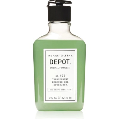 Depot 400 SHAVE SPECIFICS NO. 406 TRANSPARENT SHAVING GEL . brushless. гел за бръснене brushless 100ml