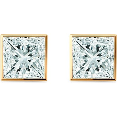 SAVICKI Náušnice Pure: žlté zlato, laboratórne diamanty PURE-K-PR-050-LAB-Z