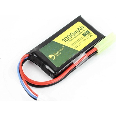 Li-pol Electro River 7,4V 1000mAh 30/60C Tamyia mini – Zboží Dáma